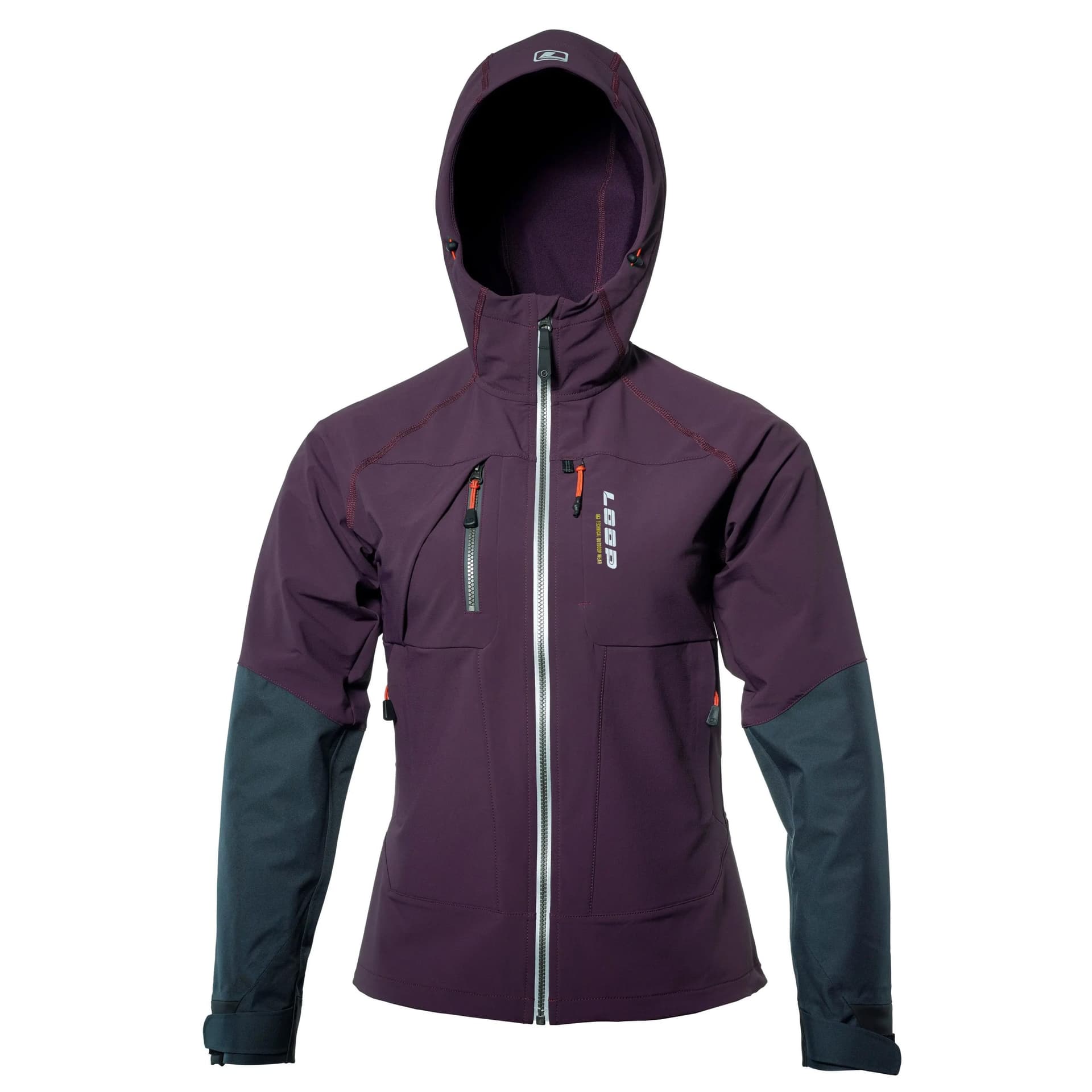 Stalo windbreaker jacket in aubergine