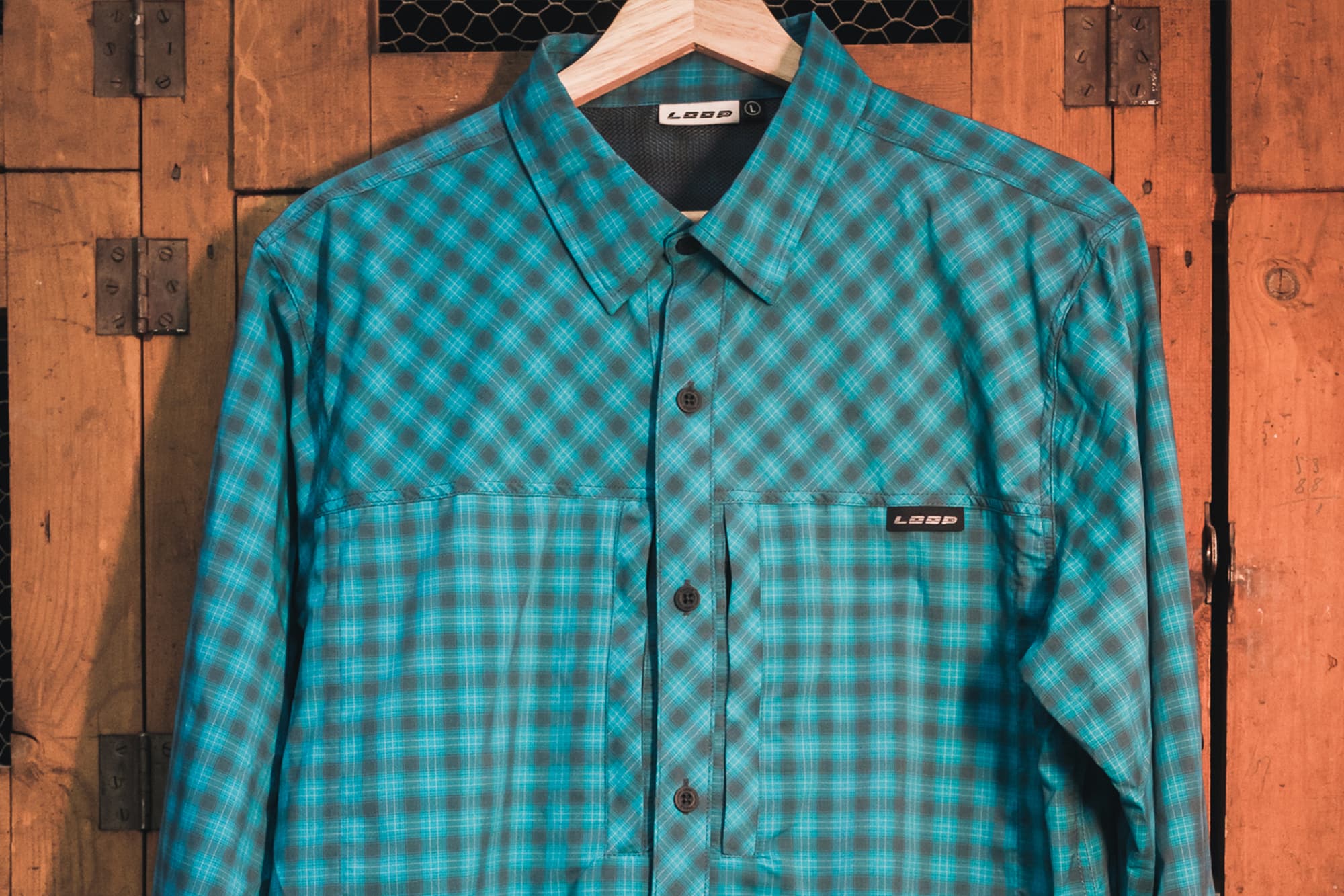 A hanging Strike lightweight shirt