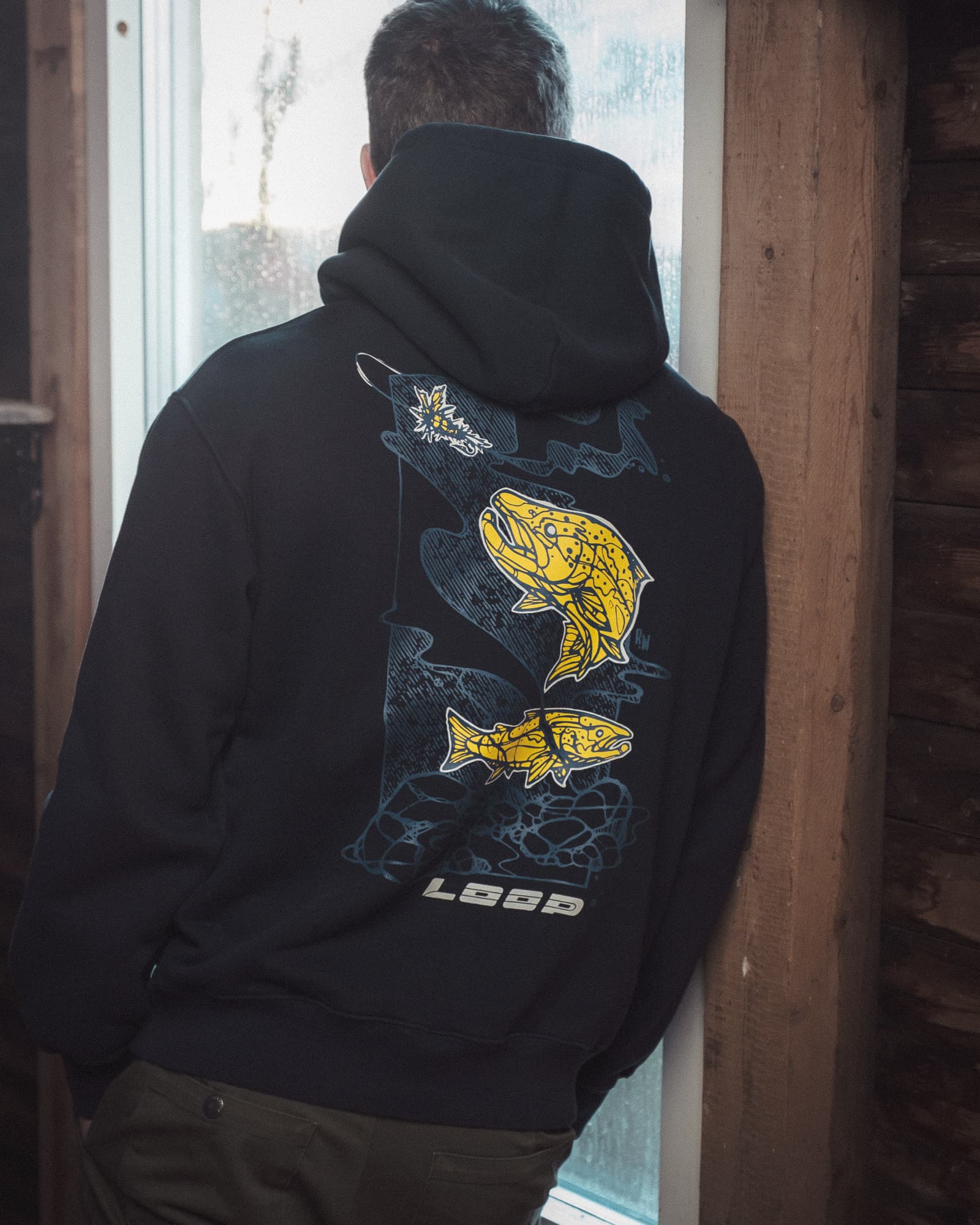 Atlantic Salmon Graphic Hoodie lifestyle photo
