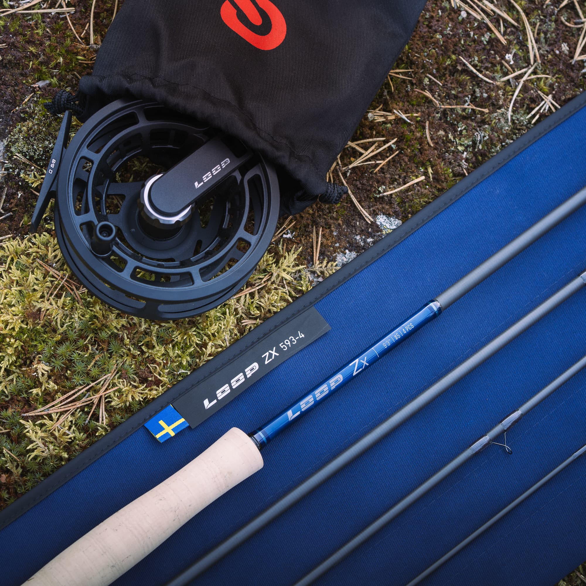 ZX Single-Hand 9’3” #5 fly rod + Q reel 6-8