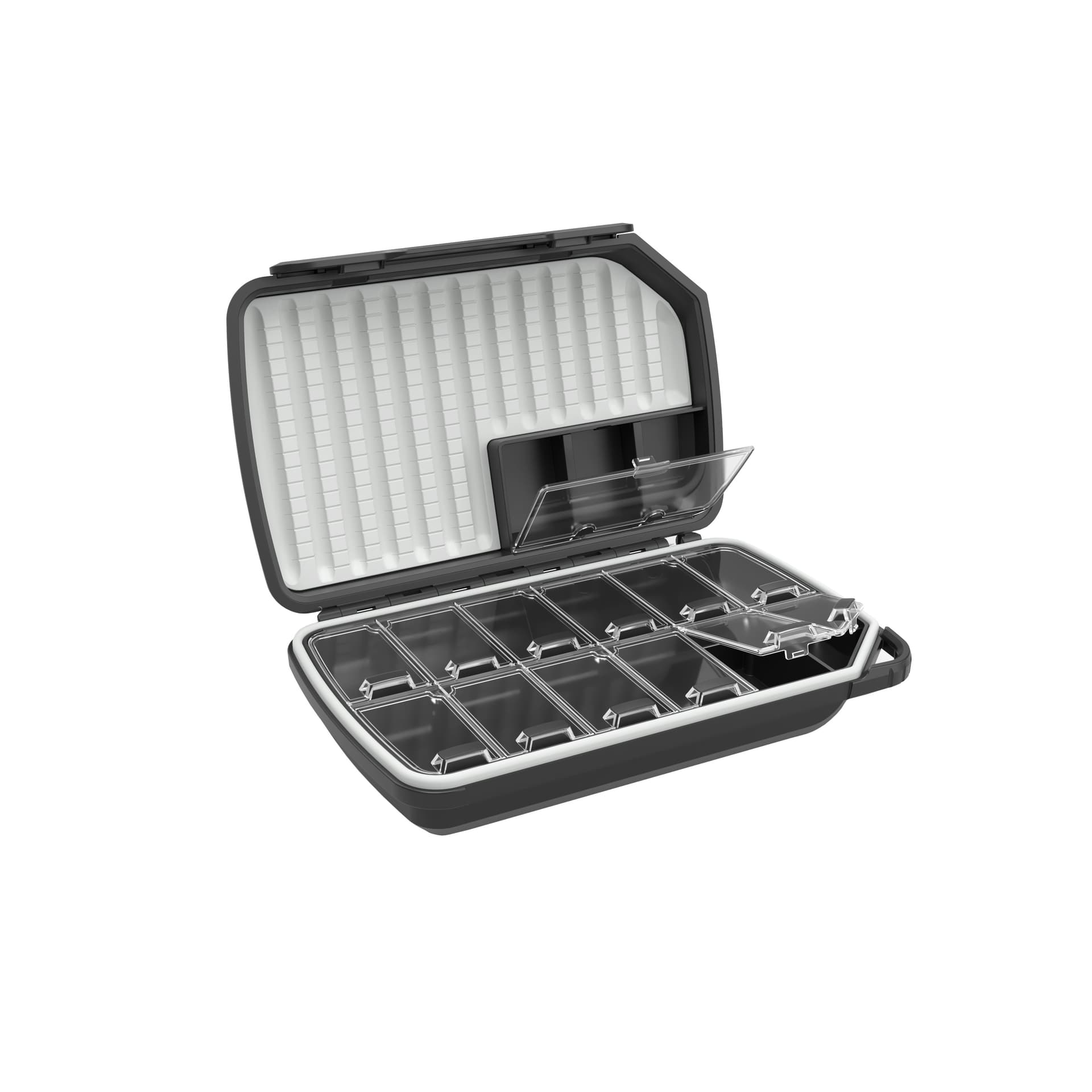 Opti 180 Dry Fly Box Carbon Grey