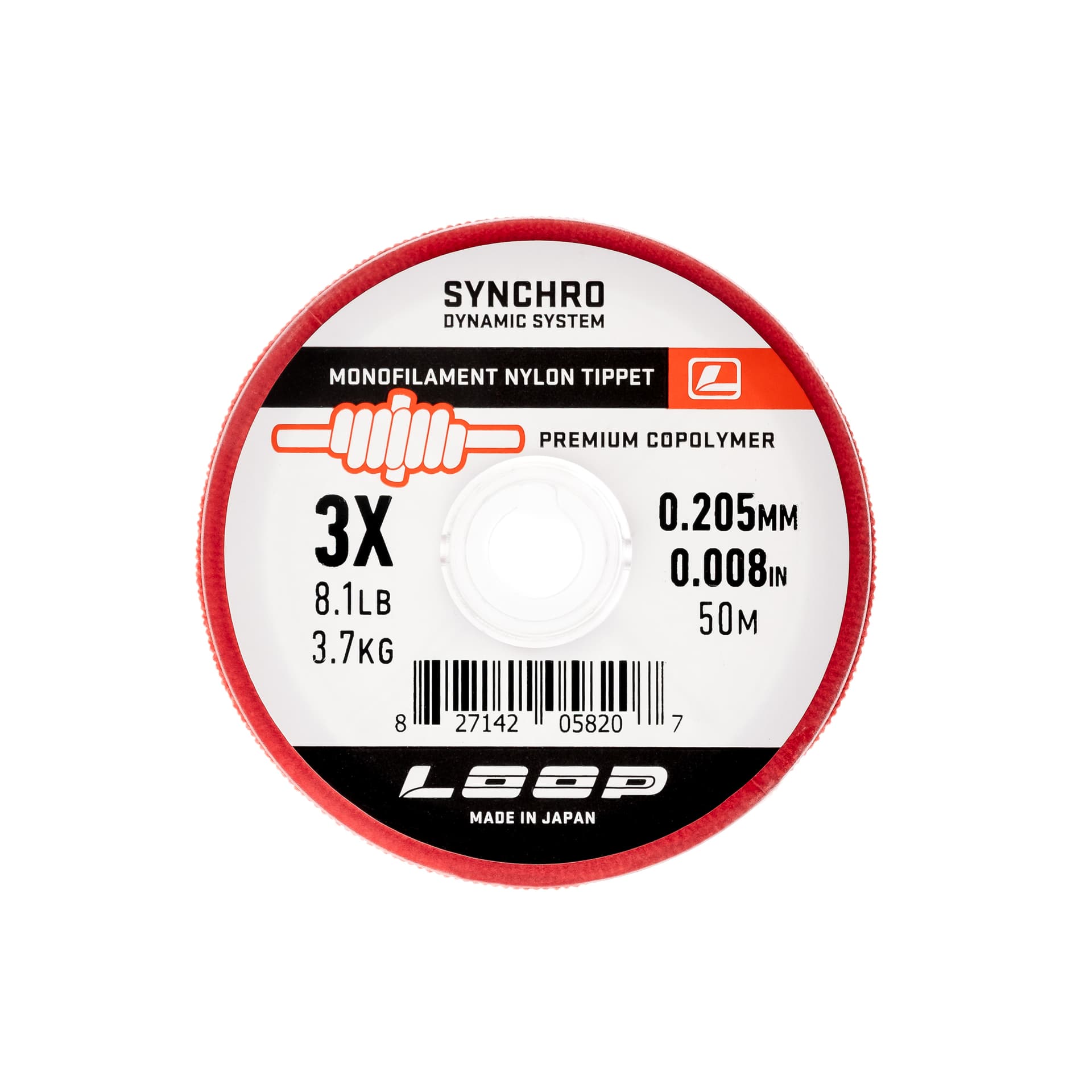 Synchro Monofilament Tippet 3X 0.205 mm